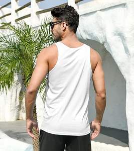 OEM/ODM Customised Men's Workout Tank Tops Summer Active Wear for Bodybuilding Sleeveless Gym <b>Clothing</b> Wholesale Plain Mens Tops - Product Image 3