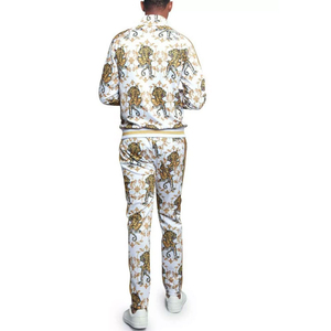 Chándal de Invierno para Hombre con Pedrería, Sublimado, de Alta Calidad, Transpirable, 100% Algodón, Mangas Largas, Diseño Sólido, Personalizable - Product Image 2