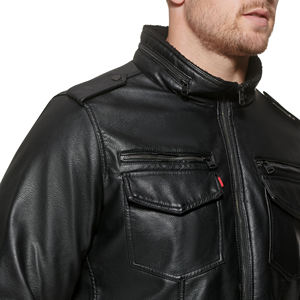Chaquetas de Cuero de Oveja Genuino Personalizadas con Diseño Superior para Hombre, Chaquetas de Cuero Cálidas de Invierno Resistentes al Viento de Alta Calidad - Product Image 6