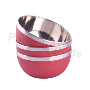 Tazón de servidor de ensalada y comida de Metal ecológico hecho a mano técnica de esmalte de Color seguro para lavavajillas para regalos de hogar o negocios - Product Image 1