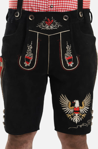 Auténticos trajes de Lederhosen bávaros para hombres cómodos estilo deportivo clásico Vintage cuero de tela de moda de alta calidad - Product Image 4