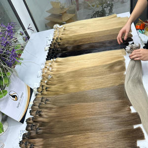 ผมต่อแบบเรีมีแบบสองชั้นสำหรับต่อผมแบบชาวเวียดนามสีอ่อนมัดผมด้วยลูกไม้แบบ HD แบบไม่ผ่านกระบวนการ - Product Image 5