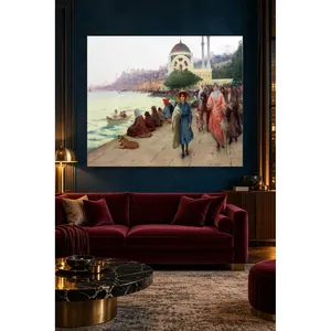 Impression sur toile de Fida Fausto Zonaro : Promenade sur le quai Dolmabahe - Product Image 5