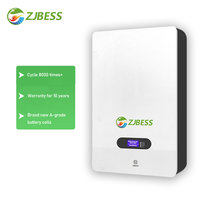 Sistema de Batería de Litio para Energía Solar de 51.2V, LiFePO4, Protección Inteligente BMS, 5KWH 10Kwh, Montaje en Pared, Almacenamiento de Energía Residencial