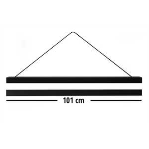 Tiras Magnéticas Minimalistas Negras de MDF para Pósteres, 101 cm, Par - Product Image 6
