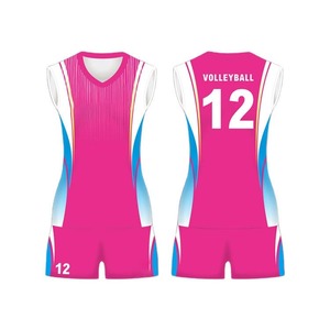 Uniformes de voleibol transpirables de secado rápido de alta calidad con diseño personalizado Ropa deportiva para hombres y mujeres con logotipo frontal estampado MOQ bajo - Product Image 4