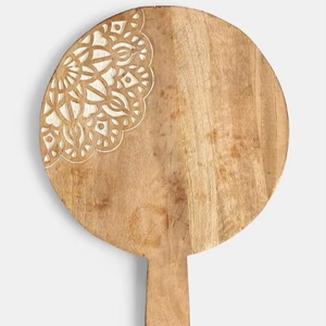 Plateau de service en bois design de qualité supérieure avec logo personnalisé au meilleur prix d'Inde - Product Image 1