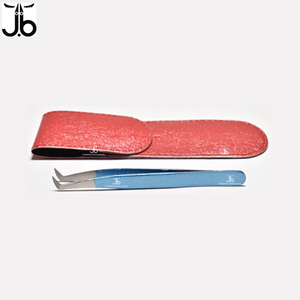 Pince à cils toutes formes disponibles Pochette en acier inoxydable emballage pince à épiler extension de cils - Product Image 6