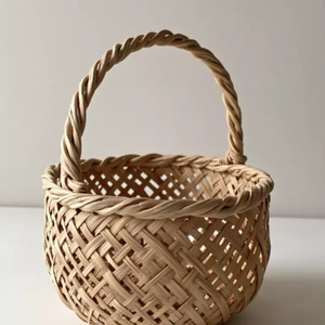 Cesta de Bambú Hecha a Mano para Almacenamiento, Decoración y Vida Ecológica - Product Image 3