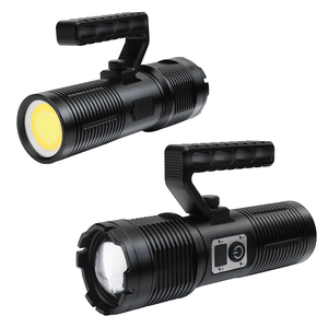 Boruit Handheld Aluminium Alloy High Power Outdoor Camping Hunting 5 Modes Type-c Flashlight LED Tactical Strong Flashlight - Product Image 1
