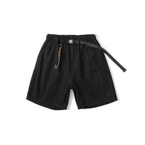 Shorts en coton 100% pour homme avec impression de logo personnalisé, décontractés, été, chino, streetwear, mode, pantalon court, taille élastique - Product Image 2