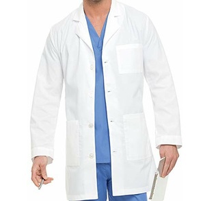 Transpirable OEM personalizado Unisex Doctor Lab Bata médico uniforme Doctor abrigos enfermeras uniforme tela de algodón - Product Image 5