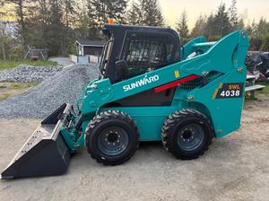 Alta calidad para Sunward SWL 4038 Skid Steer Loader para la venta Mini Kubota Wheel Loader KUBOTA Engine Top Motor Bearing Pump PLC - Product Image 5