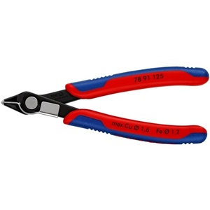 KNIPEX Super-Knips Electronic Side Cutters Length 125mm Form 8 Beveled <b>Edge</b> Very Small Burnished Knives & <b>Tools</b> - Product Image 1