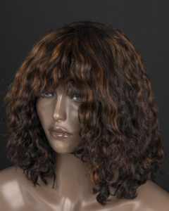Peluca con flequillo sin encaje, cabello humano virgen Remy vietnamita, extensiones de cabello de fábrica VNHL al por mayor, de múltiples donantes - Product Image 2