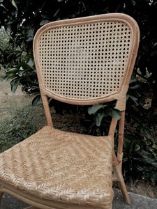 รุ่นใหม่ขายส่งเก้าอี้รับประทานอาหารหวายธรรมชาติสําหรับบ้านหรือร้านอาหารและโรงแรมงานฝีมือทําจากเวียดนาม G75 - Product Image 3