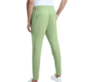 Pantalones de chándal de algodón ligeros informales personalizados, pantalones de chándal transpirables para hombre, pantalones para correr, cintura elástica, cierre de cordón - Product Image 5