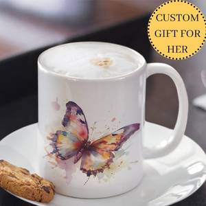 Taza de sublimación de cerámica blanca duradera, recipiente imprimible de transferencia de calor para disfrutar de café, té y bebidas personalizadas - Product Image 5