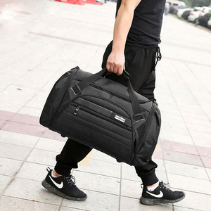 Bolsa de lona impermeable para gimnasio, bolso deportivo grande de viaje con compartimiento para zapatos - Product Image 5