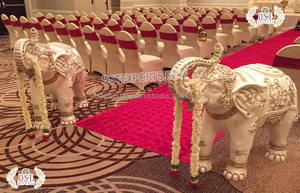 Fibra de entrada de boda tradicional Natarajan Ganesh Nataraja Ganesha para decoración de entrada de boda aspecto antiguo Natarajan Ganesha - Product Image 4