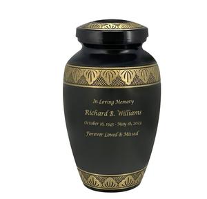 โกศเผาศพสำหรับผู้ใหญ่แบบสมส่วนทำจากโลหะปืน - Product Image 2