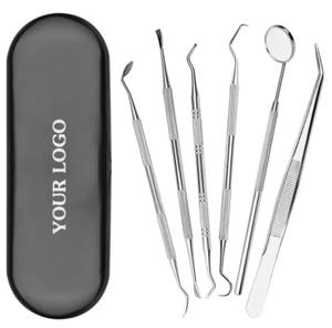 Kit de Cuidado Dental al por Mayor, Instrumento de Pulido de Acero Inoxidable, Sonda, Escalador, Juego de Herramientas Preparadas por Dentistas, Cuidado de Belleza, Cuidado Personal - Product Image 1