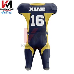 Camisetas y pantalones de fútbol americano cosidos en la parte superior para niños, uniformes, ropa deportiva de sublimación personalizada para niños, diseño OEM al por mayor - Product Image 3