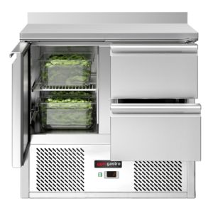 Réfrigérateur de comptoir commercial ECO - 900x700mm - avec 1 porte - 2 tiroirs [1/1] - avec rebord - Product Image 6