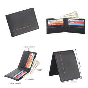 Cartera de cuero vintage auténtica para hombre Acabado Premium hecho a mano con costuras fuertes para viajes de negocios Oficina Uso diario - Product Image 1