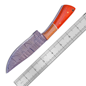 Couteau de boucherie de chasseur multifonctionnel en acier inoxydable fait à la main 7.5 pouces rasoir tranchant manche en bois de qualité industrielle - Product Image 2