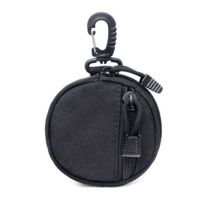 Outdoor Portable Coin Purse Earphone Protective <span class=keywords><strong>Bag</strong></span> <span class=keywords><strong>Round</strong></span> Small Saddle <span class=keywords><strong>Bag</strong></span> Key Case Mini Zipper cintura <span class=keywords><strong>Belt</strong></span> Bags - Product Image 6