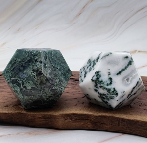 Piedras de Cristal de Ágata Natural Facetadas en Forma de Poliedro, Gemas Pulimentadas para Decoración del Hogar, Decoración Feng Shui - Product Image 2