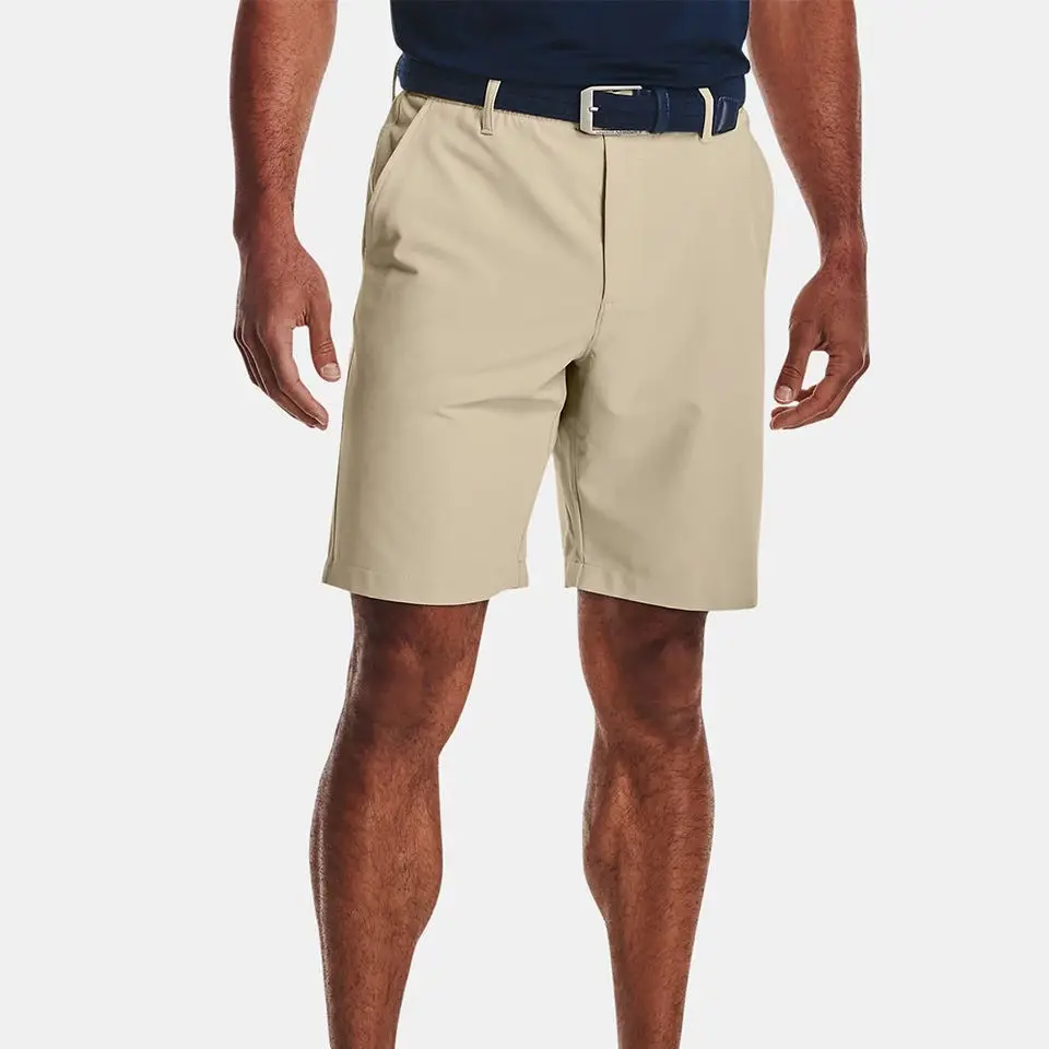 Shorts da Golf ad asciugatura rapida con Logo personalizzato, Shorts da uomo in poliestere Casual da Golf Color tinta unita