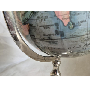 Globo náutico terrestre hecho a mano, mapa del mundo con Base de Metal para el hogar, oficina, estudio, elegante decoración de mesa para geografía - Product Image 5
