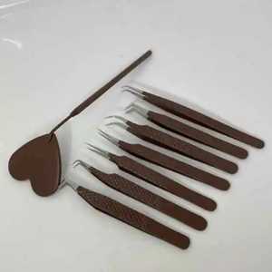 Pinzas de Acero Inoxidable para Extensión de Pestañas, Precisión, Durabilidad, Antiestáticas, Longitudes de 120/140 mm, Venta al por Mayor, Etiqueta Personalizada - Product Image 6