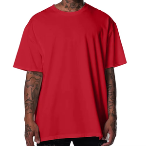 Camiseta personalizada de alta calidad de secado rápido de Color sólido para hombres, venta al por mayor, camiseta informal lisa de manga corta con cuello redondo para hombres - Product Image 3