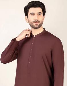 Traje Thobe Islámico para Niños, Informal, Transpirable, de Algodón, Largo hasta el Suelo, Holgado, Vestido para Eid - Product Image 2