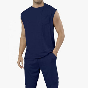 Camiseta sin mangas para hombre de talla grande de calle alta 2025 y camisetas sin mangas informales Camiseta de algodón 100% para hombre con estampado holgado 2025 - Product Image 6