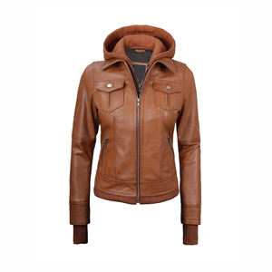 Veste en cuir pour femme de haute qualité, respirante, imperméable, coupe-vent, vente directe d'usine - Product Image 1