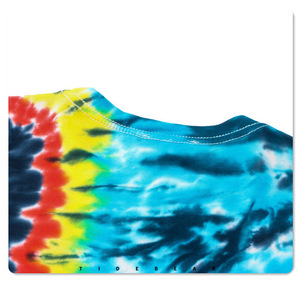 Tie Dye camiseta en blanco Tie And Dye camisa de talla grande Tie Dye camiseta para hombres - Product Image 5