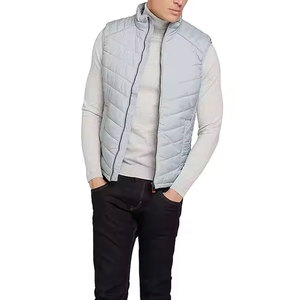 Chaleco acolchado personalizado Bubble Coat the North Chaleco grueso algodón acolchado invierno personalizado chaleco acolchado en Color blanco para hombres y mujeres - Product Image 5