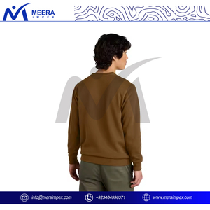 เสื้อสเวตเตอร์แฟชั่นผู้ชายระบายอากาศได้ดีขนาด240กรัมแบบถักนิตติ้งใส่สบายสำหรับการออกกำลังกายกลางแจ้งกิจกรรมกลางแจ้งของแข็ง - Product Image 5