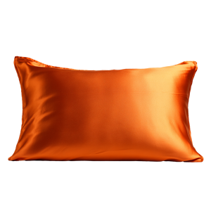 OEM Custom Design 16-22 Momme 6A Grade Turkish Silk Satin Pillowcase Elegant OEKO-TEX Certified Orange Animal Leaves Embroidered - Product Image 1
