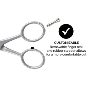 Tijeras de precisión para el cuidado facial, para recortar la barba y el bigote, tijeras de peluquería para mantenimiento y estilizado - Product Image 5