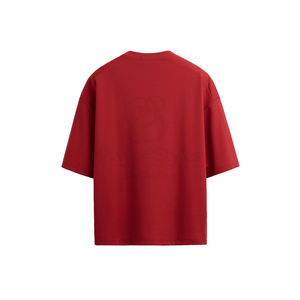 Vêtements de sport surdimensionnés pour hommes T-shirts à manches courtes respirant col rond Logo personnalisé de haute qualité doux solide 100% coton vente en gros - Product Image 4