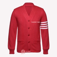 Soror Cardigan universitaire personnalisé en usine grecque Pull tricoté élégant en chenille avec décoration à boutons Motif de logo à la mode