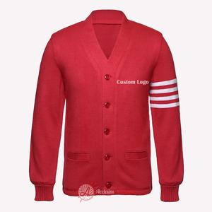 Soror Greek Factory Custom Varsity Cardigan Elegant Chenille Knitted Sweater with Button Decoration Trendy Logo Pattern - Product Image 5