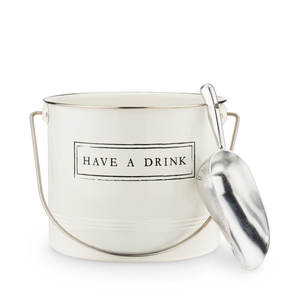 Portable Gelvanized Wine <b>Ice</b> <b>Bucket</b> - <b>Insulated</b> Metal with Handle for Outdoor & Indoor Use - Product Image 1