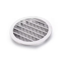 Grille d'aération de ventilation de meilleure qualité Diffuseur de plafond Vannes d'air en fonte Persienne d'aération en aluminium pour système HVAC 100MM