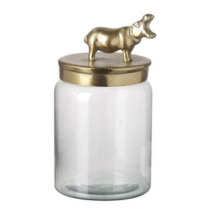 โถแก้วใส่เทียนพร้อมขาตั้งสีทองใสเทียนหอม - Product Image 4